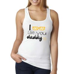 Daddy's Glass canottiera personalizzata donna digitalshirt bianca