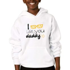 Daddy's Glass felpa con cappuccio personalizzata bambino digitalshirtbianco
