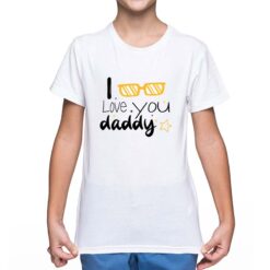 Daddy's Glass t-shirt personalizzata bambino digitalshirt bianca