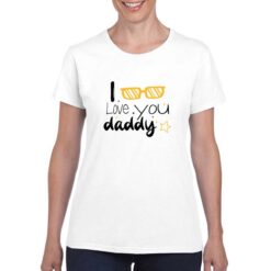 Daddy's Glass t-shirt personalizzata donna digitalshirt bianco