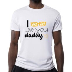 Daddy's Glass t-shirt personalizzata uomo digitalshirt bianca
