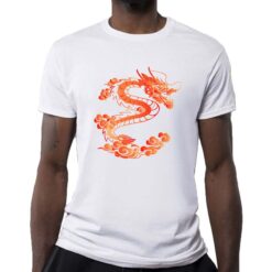 Dragone t-shirt personalizzata uomo digitalshirt bianca