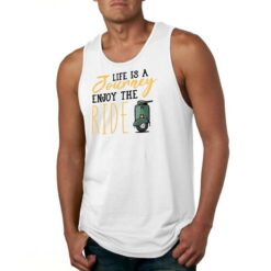 Enjoy the Ride canotta personalizzata uomo digitalshirt bianca