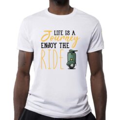 Enjoy the Ride t-shirt personalizzata uomo digitalshirt bianca