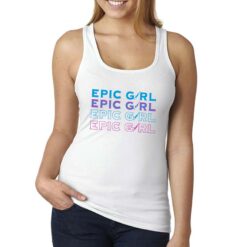 Epic Girl canottiera personalizzata donna digitalshirt bianca