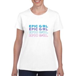 Epic Girl t-shirt personalizzata donna digitalshirt bianco
