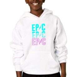 Epic felpa con cappuccio personalizzata bambino digitalshirtbianco
