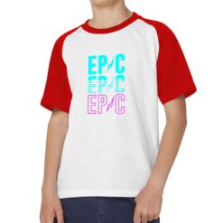 Epic t-shirt bicolor personalizzata bambino digitalshirt rossa