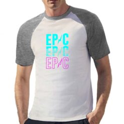 Epic t-shirt bicolor personalizzata uomo digitalshirt grigia