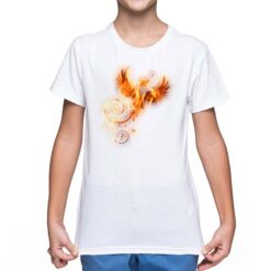 La Fenice t-shirt personalizzata bambino digitalshirt bianca