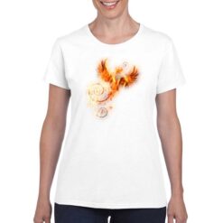 La Fenice t-shirt personalizzata donna digitalshirt bianco