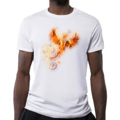 La Fenice t-shirt personalizzata uomo digitalshirt bianca