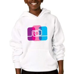 Fotografia felpa con cappuccio personalizzata bambino digitalshirtbianco
