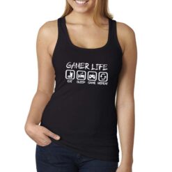 Gamer Life canottiera personalizzata donna digitalshirt nera