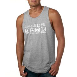 Gamer Life canotta personalizzata uomo digitalshirt grigia