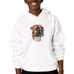 German Boxer felpa con cappuccio personalizzata bambino digitalshirtbianco