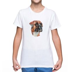 German Boxer t-shirt personalizzata bambino digitalshirt bianca