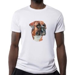 German Boxer t-shirt personalizzata uomo digitalshirt bianca