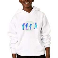 Golf Movement felpa con cappuccio personalizzata bambino digitalshirtbianco