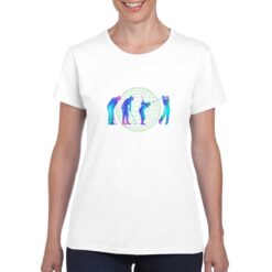 Golf Movement t-shirt personalizzata donna digitalshirt bianco