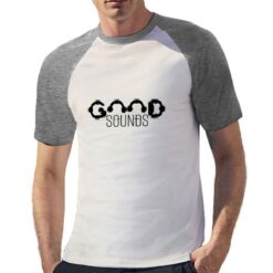 Good Sounds t-shirt bicolor personalizzata uomo digitalshirt grigia