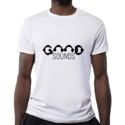 Good Sounds t-shirt personalizzata uomo digitalshirt bianca