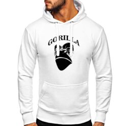 Gorilla felpa con cappuccio personalizzata uomo digitalshirt bianca