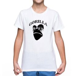 Gorilla t-shirt personalizzata bambino digitalshirt bianca