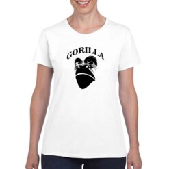 Gorilla t-shirt personalizzata donna digitalshirt bianco