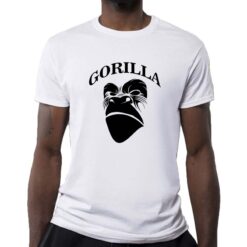 Gorilla t-shirt personalizzata uomo digitalshirt bianca