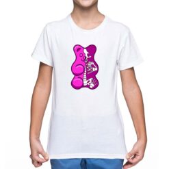 Gumbear Scheletro t-shirt personalizzata bambino digitalshirt bianca