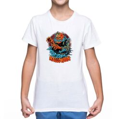 Halloween Mostro t-shirt personalizzata bambino digitalshirt bianca