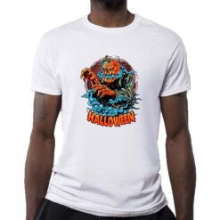 Halloween Mostro t-shirt personalizzata uomo digitalshirt bianca