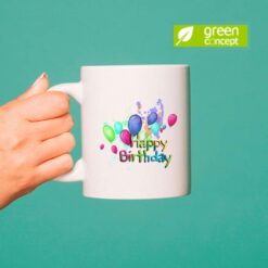 Happy Birthday Palloncini tazza ceramica personalizzata digitalshirt