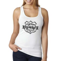 Harley California canottiera personalizzata donna digitalshirt bianca