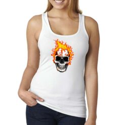 Hellrider Painting canottiera personalizzata donna digitalshirt bianca