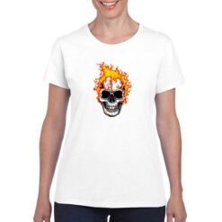Hellrider Painting t-shirt personalizzata donna digitalshirt bianco