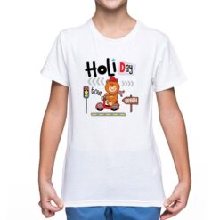 Holiday t-shirt personalizzata bambino digitalshirt bianca