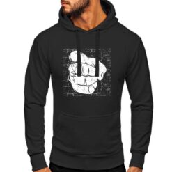 I want you felpa con cappuccio personalizzata uomo digitalshirt nera