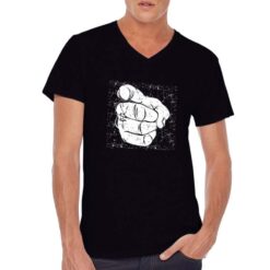 I want you t-shirt scollo a v personalizzata uomo digitalshirt nera