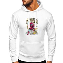 Ice Skull Skratcher felpa con cappuccio personalizzata uomo digitalshirt bianca