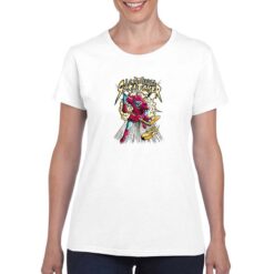 Ice Skull Skratcher t-shirt personalizzata donna digitalshirt bianco