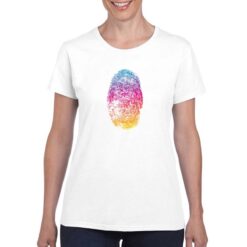Impronta t-shirt personalizzata donna digitalshirt bianco