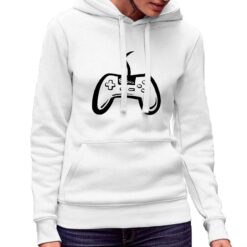 Joypad felpa con cappuccio personalizzata donna digitalshirt bianca.jpg