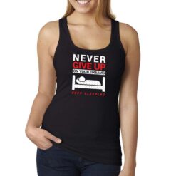 Keep Sleeping canottiera personalizzata donna digitalshirt nera