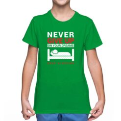 Keep Sleeping t-shirt personalizzata bambino digitalshirt verde scuro