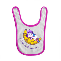 Bavaglino fuchsia con grafica nanna