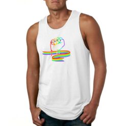 Lgbt canotta personalizzata uomo digitalshirt bianca