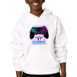 Life is a Game felpa con cappuccio personalizzata bambino digitalshirtbianco