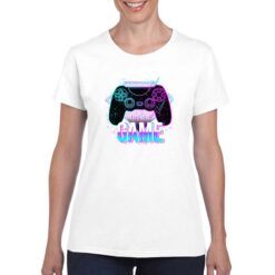 Life is a Game t-shirt personalizzata donna digitalshirt bianco